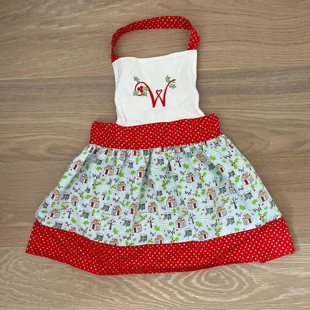 Wellie Wishers Little Girl's Holiday Apron Adjustable Straps American Girl